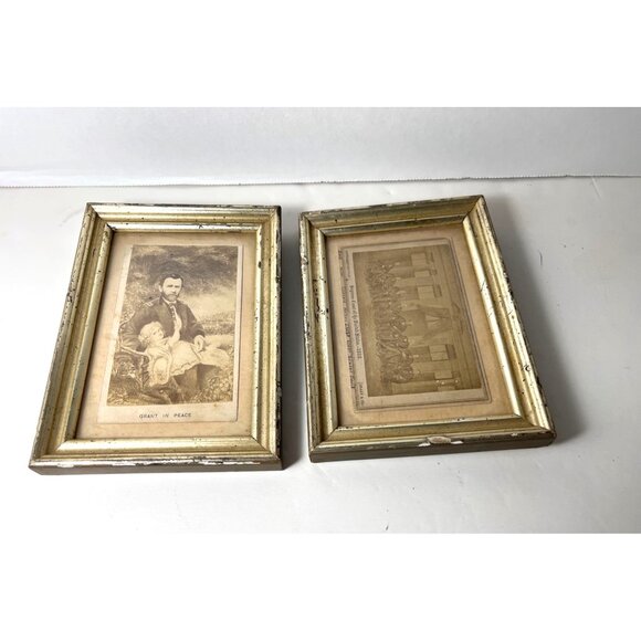 Antique Photos in Frames Ulysses Grant  & The 1868 Supreme Court - Picture 6 of 6